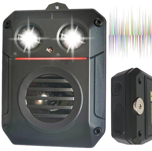 ByBATUL Ultrasonic Marten Deterrent Battery Operated - IP65 Waterproof, USB-C or AA Battery | Strobe Light + Sound | Magnetic Attachment | For Car, Garden, Attic, Garage, etc