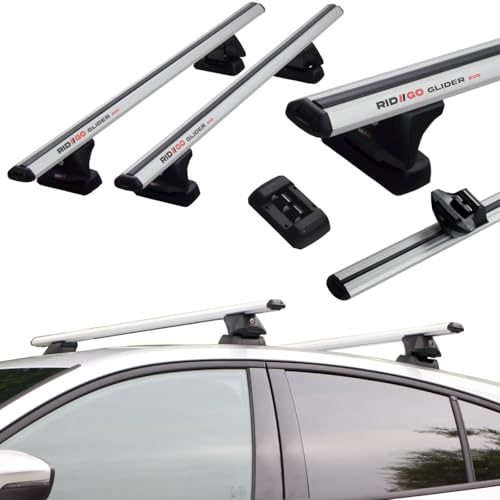 RIDIGO Glider Evo Barre de Toit pour Peugeot 5008 1 I 5-P 2009-2016 | Aluminium, 75 kg de charge max, points de fixation, Argent