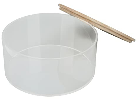 Acouto Transparent Akryl Sandbad för Hamstrar Sandbad för små Djurentusiaster (Stor storlek: 43 x 49 mm/1,69 x 1,93 tum, inre)