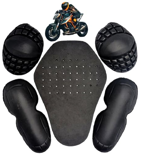 Ensemble de 5 Protections de, Protections en Mousse EVA, 1 Protection Dorsale, 1 Paire d'inserts Protection pour Les épaules et Paire Coudes pour Vestes. Vestes pour