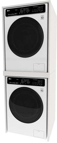 möbelkap Waschmaschinenschrank Slim – Waschmaschinen Überbauschrank in Weiß – 66x180x51,2 cm – Offenes Bad- & Hauswirtschaftsregal – für Waschmaschine oder Trockner geeignet