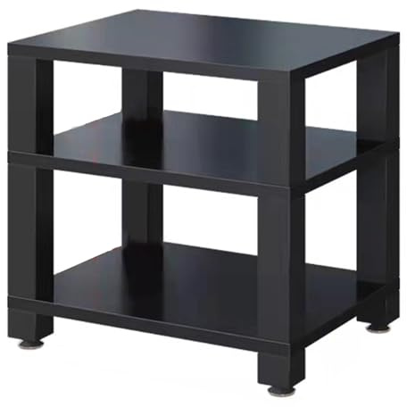 Professional 1/2/3/4-Tier Studio Audio Rack, Audio-visual Equipment Rack Heavy Duty Amplifier Cabinet Stand For AV Receivers, Hi-Fi, KTV & DJ Equipment,(Black,60 * 48 * 58cm(3Tier))