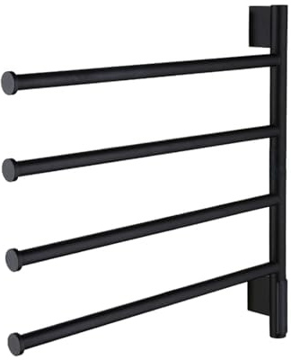 HGTRH Towel Warmer, Electric Towel Rail Radiator Towel Rail Towel Rail Freestanding Towel Radiator Towel Warmers for Bathroom Electric Towel Radiator Black