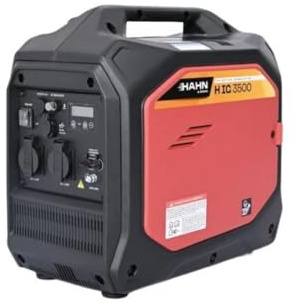 Hahn & Sohn H IG 3500 Inverter-Stromerzeuger 3500W – Tragbarer Benzin-Generator 230V & 12V DC + USB – Reiner Sinusstrom, ECO-Modus, Digitalanzeige – Camping, Baustelle & Notstrom