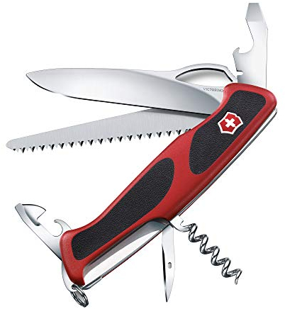 Victorinox Schweizer Taschenmesser, Ranger 79 M, Multitool, Swiss Army Knife mit 12 Funktionen, Einhand-Feststellklinge, Schraubendreher