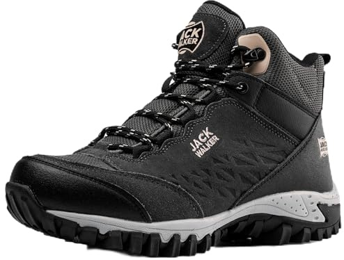 Jack Walker Women Waterproof Hiking Boots Lightweight Trekking Walking Shoes JW2005 (8 UK, Rose Gold)