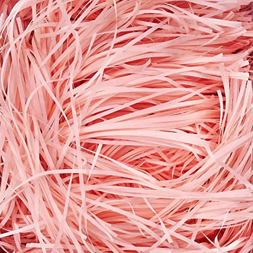500g Geschreddertes Papier Hellrosa, Papier Füllmaterial für Pakete, Weiches Geschenk Füllmaterial für Geschenkbox/Körbe und Karton, Bieten Guten Schutz und Dekoration für Geschenke