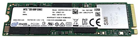 Intel SSD 512 GB TLC 600P M.2 2280 80 mm NVMe PCIe Gen3 x4 SSDPEKKW512G7 Solid State Drive für NUC Laptop Desktop Ultrabook FW PSF109C