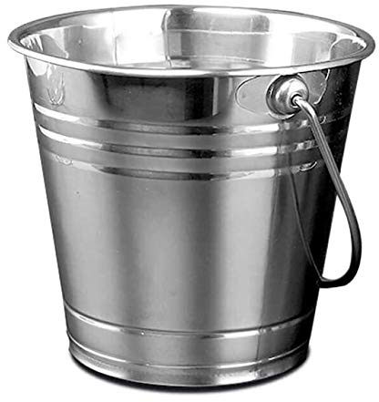 Seau a Glace Vintage pour Bouteille Seau de Glace en Acier Inoxydable bière de vin Rouge Champagne godement de Glace Seau de Glace Seau de Glace Petite (Size : 3L)