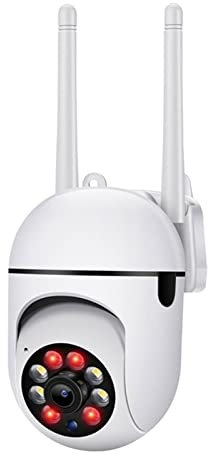 Camera di sicurezza WiFi 1080p, telecamera di sorveglianza IP wireless, rilevamento del movimento, visione notturna, a due vie, vista Pan Tilt, SD Storage, per Home Shop