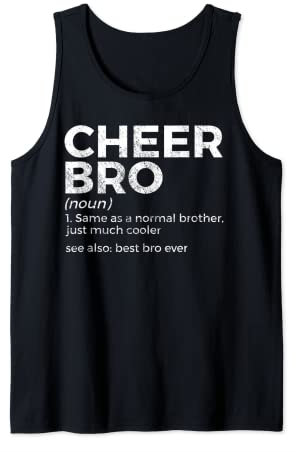 Lustiger Cheer Bro Definition Cheerleading Tank Top