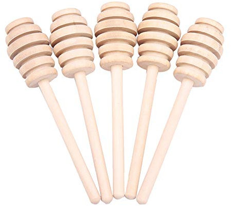 24 Stück Honiglöffel, Holzlöffel, Honigrührstab, Honigstab, Honiglöffel Zum Honigglas, Zum Auftragen von Honig Und Als Geschenk Für Hochzeitsfeiern(10.5 CM)