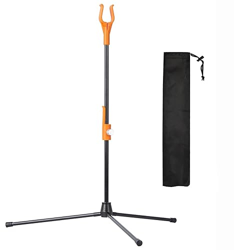 Bogenständer für Bogenschießen, Recurvebogen Compound Bogenständer, Halterbeine, 48 cm Höhe, Orange