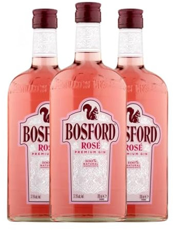 Ginebra Bosford Gin Rosé Premium 70 cl (Caja de 3 Botellas de 70 cl)