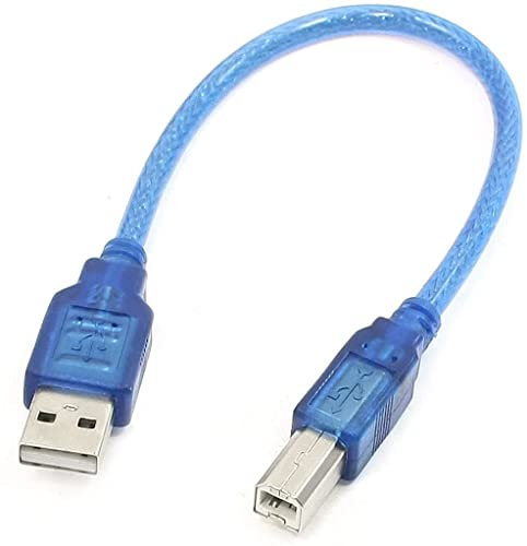 XYWHPGV 30cm 11.8 Largo USB 2.0 A Macho a USB B Macho Cable Adaptador de Impresora Azul(352c8 f9d62 0d22d 8c51d b618e e1bd2