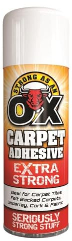 SDMAX Adhesive Spray, 500ml Adhesive Glue Spray For Multi-Purpose Craft Carpet Foam Fabric Can, Strong As An Ox Carpet Adhesive Extra Strong, (1 Pcs)