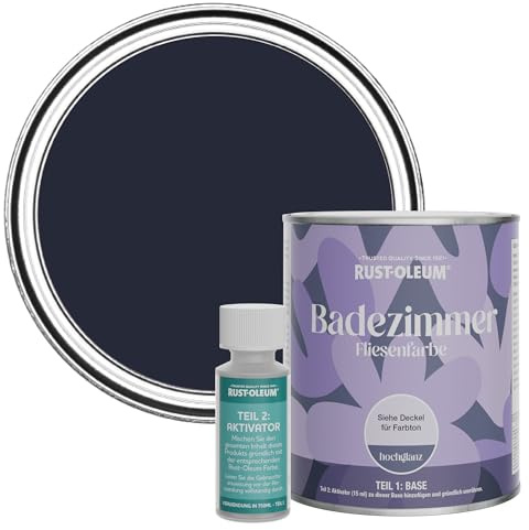 Rust-Oleum Blue Water-Resistant Bathroom Tile Paint In Gloss - Odyssey 750ml