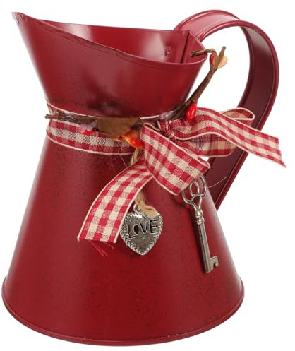 Yardenfun Bucket Flower Pot Rustic Vase Creative Flower Container Table Centerpieces for Home Garden Decor