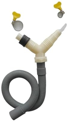 KXJSYL Tool 1PC Drainage T-Adapter Drainagerohr Fitting for Waschmaschine Trockner Drain mit erweitertem Drainageschlauch(Hose Length-0.5m)