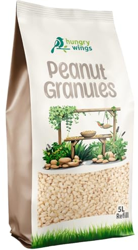 Premium Wildvogelfutter 5L Nachfüllpackung, (5L Beutel, Erdnussgranulat)