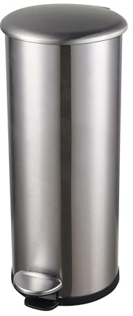 helit H2406600 – papperskorg the zinc 20 liter, papperskorg rostfritt stål, Pedal, avfallsbehållare