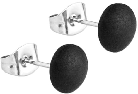Mini Ohrstecker modern • Edelstahl Ohrringe rund • Kleine Stecker für zweites Ohrloch • Wasserfester Modeschmuck 18K vergoldet • Ø 6mm