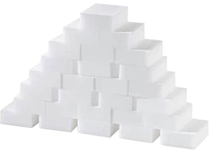 GARVALON Reinigungsschwamm 50 Stück 2x6x10cm Hochdichter Langlebiger Scheuerschwamm Kratzfrei Für Küche Und Bad Elastisch Und Griffig Haushaltspad