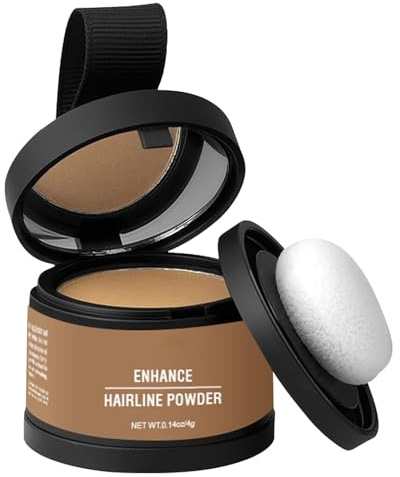 Haaransatzpuder für Frauen | Haar-Concealer, Grauabdeckung, mit Applikator, Ansatz-Abdeckung, Ausbesserung der Haarfarbe, Schattierungswerkzeug für feines, dünner werdendes Haar