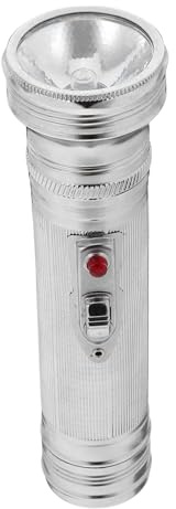 WHAMVOX Stile Anni 80 Torcia Elettrica Portatile e Resistente, in Ferro, Retrò, Design da Mano, Stili multipli per Campeggio e Fotografia di Scena