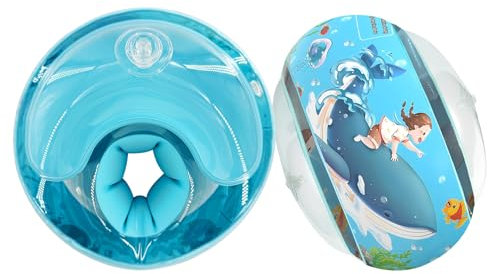 Schwimmflügel für Kinder 1-14 Jahre, Blau Schwimmhilfe - Unzerbrechlicher PE-Schaumkern mit Sicherheitsventil -Optimaler Auftrieb, Komfortables Antirutsch-Design für Sicheres Schwimmen Lernen