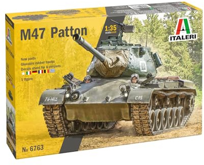 Italeri 6763 M-47 Patton, scala 1:35, Plastic Model Kit/Modello in plastica da montare