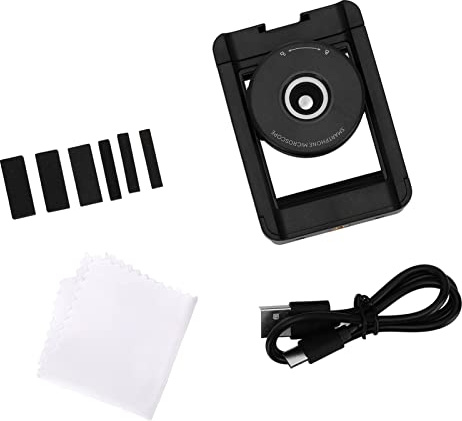 Yctze Microscopio de Teléfono 100x con Luz LED, Lente Automotriz para una Fácil Exploración Móvil y Observación