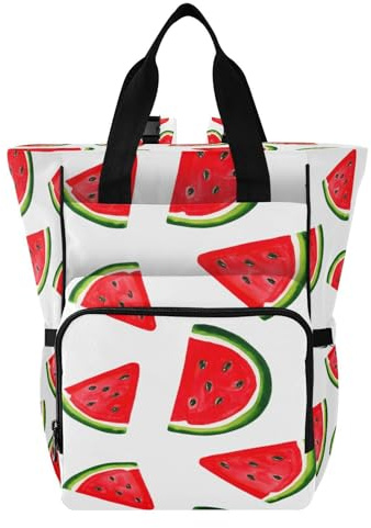 Ttgoth Sac à dos à langer imperméable avec porte-biberons isothermes, sac à dos de voyage multi-poches avec sangles de poussette pour maman et papa