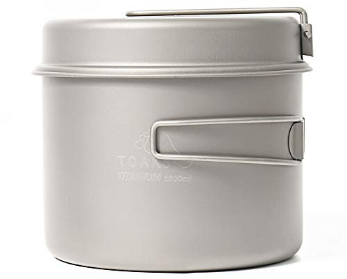 TOAKS Titan Outdoor Camping Pfanne Wandern Kochgeschirr Backpacking Kochen Picknick Schüssel Topf Pfanne Set (1600ml)