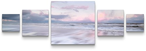 Paul Sinus Art Leinwandbilder | Bilder Leinwand 160x50cm Meer in den Niederlanden