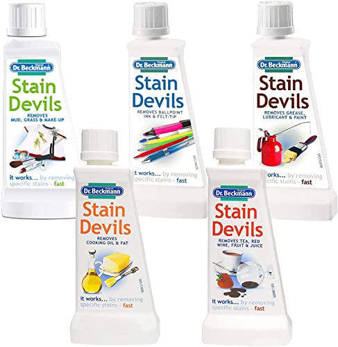 Dr Beckmann Stain Devils Complete Stain Remover Kit (4 x 50ml, 1 x 50g)