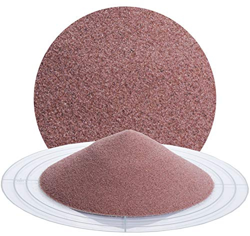 Schicker Mineral Granatsand Strahlmittel 25 kg 80 mesh 0,180-0,35 mm | Mehrwegstrahlmittel Sandstrahlen, Graffitientfernung, Sanierung Sandstein, hohe Standzeit, abrasiv, mineralisch