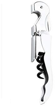 Sacacorchos de camarero con navaja cortacápsulas, sacacorchos, herramientas de camareros, navaja de camarero, accesorios de camareros, cuchillo para vino, abridor con cuchillo, acero inoxidable