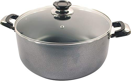 New 20CM Non Stick Saucepan with Glass LID Cooking Kitchen Double Handle Cook