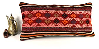 Kelim Kissen 30x60 cm Kissenbezüge Türkisch Handgewebt Kelim Kissenhülle Dekokissen Sofakissen Zierkissen Kelim Teppiche Kissenbezüge code A2299