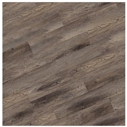 HORI Klick Hartvinylboden Rigid SPC Landhausdiele Holzoptik - Klick-Vinyl mit Trittschalldämmung - schwimmende Verlegung - - 122 x 18 x 0,45 cm - 2,2 m² - 10 Dielen