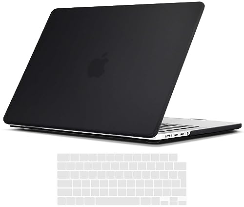 TECOOL Hülle Kompatibel mit neuen MacBook Pro 16 Zoll mit M4 M3 M2 M1 Pro/Max 2021-2024 (A3403 A3186 A2991 A2780 A2485), Ultradünne Schutzhülle Hartschale Case mit Tastaturschutz (EU), Schwarz | A3429 A3428 A3403 A3186 A2991 A2780 A2485, Ultradünne Schutzhülle, Snap-on Hardcase, EU Tastaturschutz