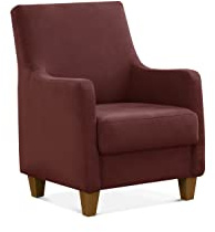 CAVADORE Polstersessel Palera mit Federkern / Sessel im Landhausstil, passend zur Garnitur Palera / 70 x 93 x 75 / Mikrofaser, Rot