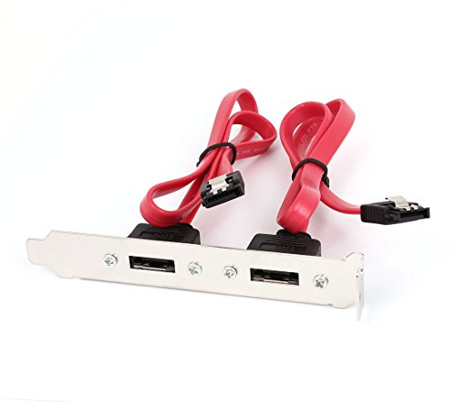 Ruilogod PCI Backplate-Halterung Dual-Port ESATA zu 2 internen SATA-Adapter-Draht