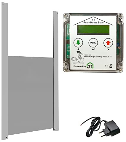 Hühnerklappe PHB2 230x340 Klappensteuerung, Lichtsteuerung, Lichtsimulation, steuert Lüftung und Heizung im Stall