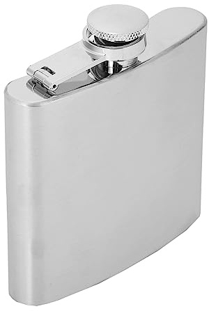1oz 2oz 4oz 5oz Hip Flask with Funnel for Whisky Liquor Wine Alcohol Stainless Steel Portable Leakproof Pocket Hip Flask (5 oz brushed jug + 1 funnel)