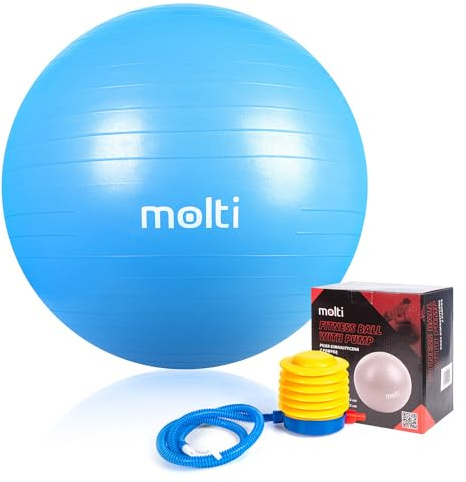 molti Gymnastikball Sitzball Trainingsball mit Pumpe Ball für Fitness, Yoga, Gymnastik, Pilates Fitnessball Ø65cm und Ø75cm Schwangerschaft Ball