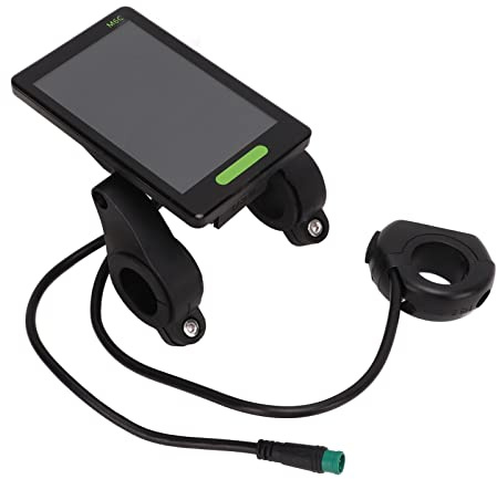 Yunir Electric Bicycle Display Meter, M6C LCD Scooter Display Large Screen Control Panel Electric Bicycle LCD Display Meter, With Waterproof Connector, for Modification