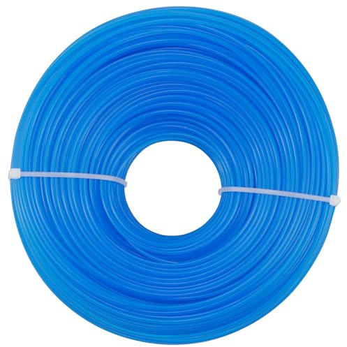 LPZMPZ 120m Filo per Decespugliatore 1.6mm Filo per Tagliabordi Filo Decespugliatore Professionale Strimmer Linee Fili per Decespugliatori Tondo in Nylon per Parco Giardino Prato, Blu