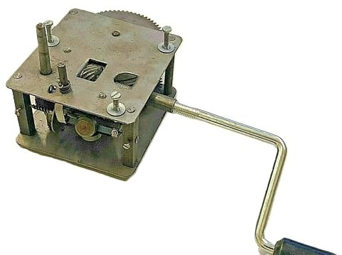 Gramophone Phonographe Mécanisme de fonctionnement moteur Réplique double ressort Poignée de frein